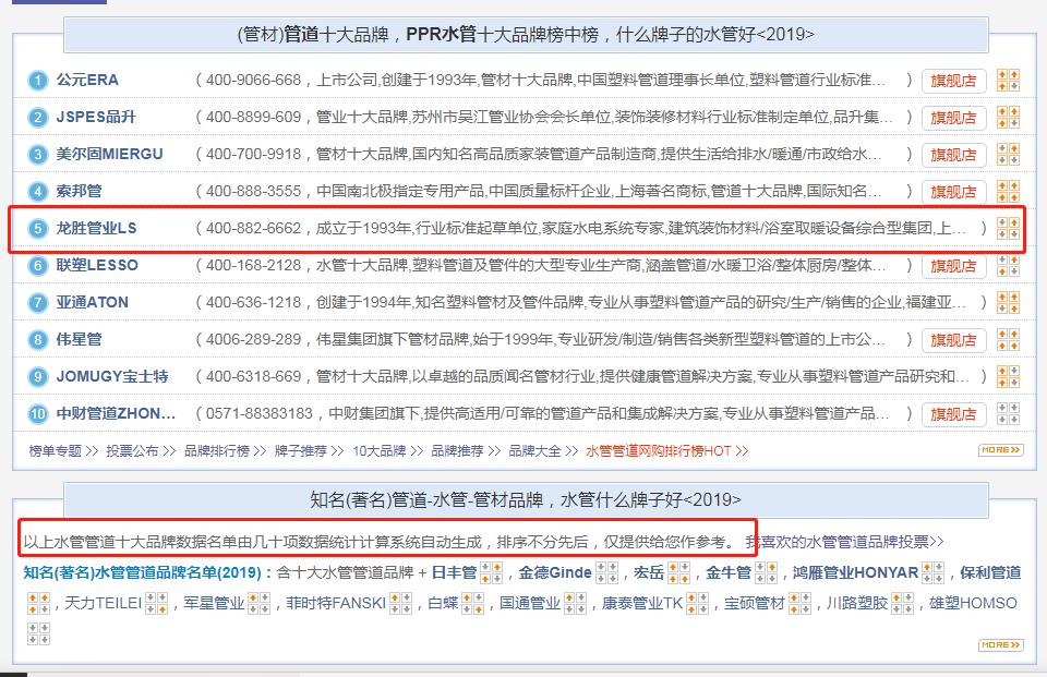 全國管業(yè)十大名牌排名有哪些?它們是如何被評(píng)選出來的?