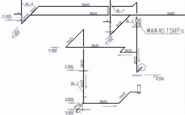 三層熱水回水系統(tǒng)圖實(shí)例施工，連十層圖紙都有！快快學(xué)習(xí)一波！