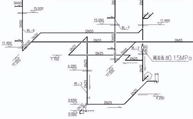 三層熱水回水系統(tǒng)圖實(shí)例施工，連十層圖紙都有！快快學(xué)習(xí)一波！